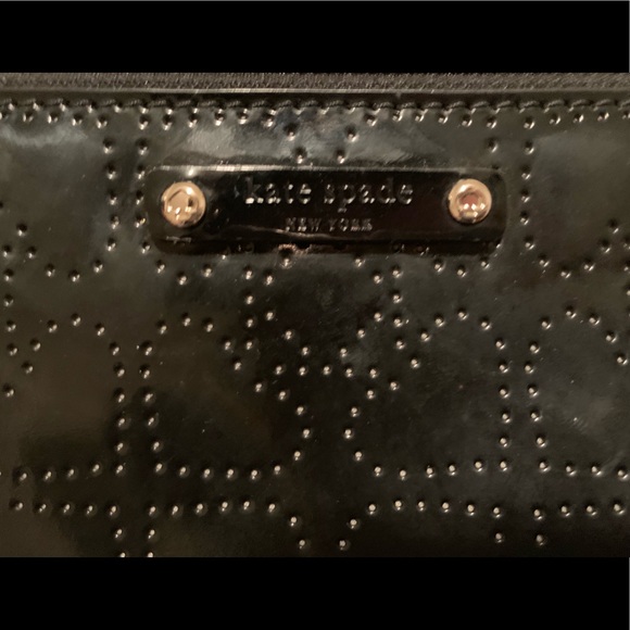*NWT* Kate spade metro spade black leather clutch - Picture 4 of 8